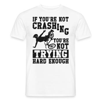 Enduro VTT VTT Équitation - T-shirt homme - blanc - Devant - AI Model Male 178 dark (178cm)