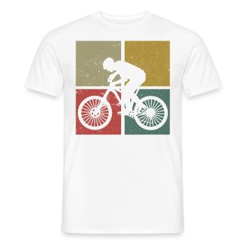 Enduro VTT VTT Équitation - T-shirt homme - blanc - Devant - AI Model Male 178 dark (178cm)