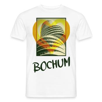 Bochum Deutschland Stadt Skyline Herz Liebe - Männer T-Shirt - Weiß - Vorne - AI Model Male 178 dark (178cm)