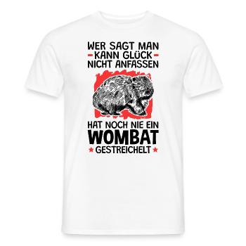 Wombats streicheln Beuteltier Wombat - Männer T-Shirt - Weiß - Vorne - AI Model Male 178 dark (178cm)