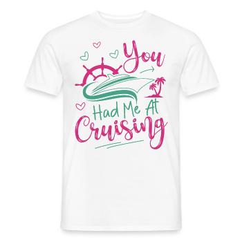 Croisière Vacances Fille que Vous aviez - T-shirt homme - blanc - Devant - AI Model Male 178 dark (178cm)