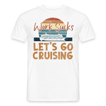 Cruise Ship Vacation Retro Vintage - Männer T-Shirt - Weiß - Vorne - AI Model Male 178 dark (178cm)