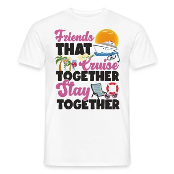 Cruise Ship Vacation Friends - Männer T-Shirt - Weiß - Vorne - AI Model Male 178 dark (178cm)