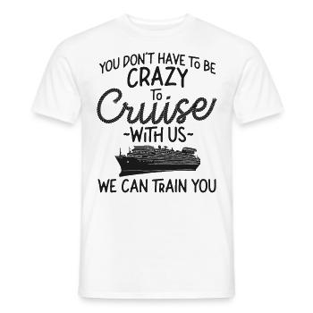 Cruise Ship Vacation Girl Friends - Men's T-Shirt - white - Front - AI Model Male 178 dark (178cm)