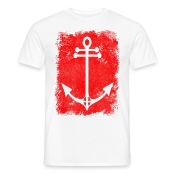 Coast Sea Home Anchor Moin Gift Ideas North Sea - Men's T-Shirt - white - Front - AI Model Male 178 dark (178cm)