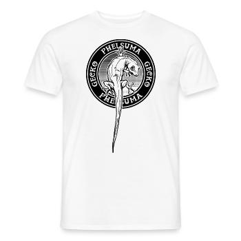 Giant Day Gecko Reptile Keeper Phelsuma Besitzer - Männer T-Shirt - Weiß - Vorne - AI Model Male 178 dark (178cm)