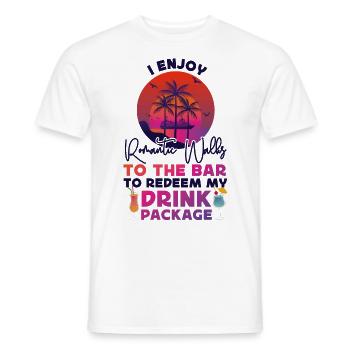 Vacances en bateau de croisière que j’apprécie - T-shirt homme - blanc - Devant - AI Model Male 178 dark (178cm)