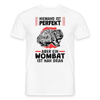 Wombats sind perfekt australisches Beuteltier - Männer T-Shirt - Weiß - Vorne - AI Model Male 178 dark (178cm)