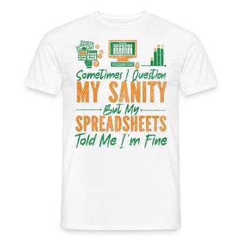Accountant Bookkeeper Accounting - Männer T-Shirt - Weiß - Vorne - AI Model Male 178 dark (178cm)