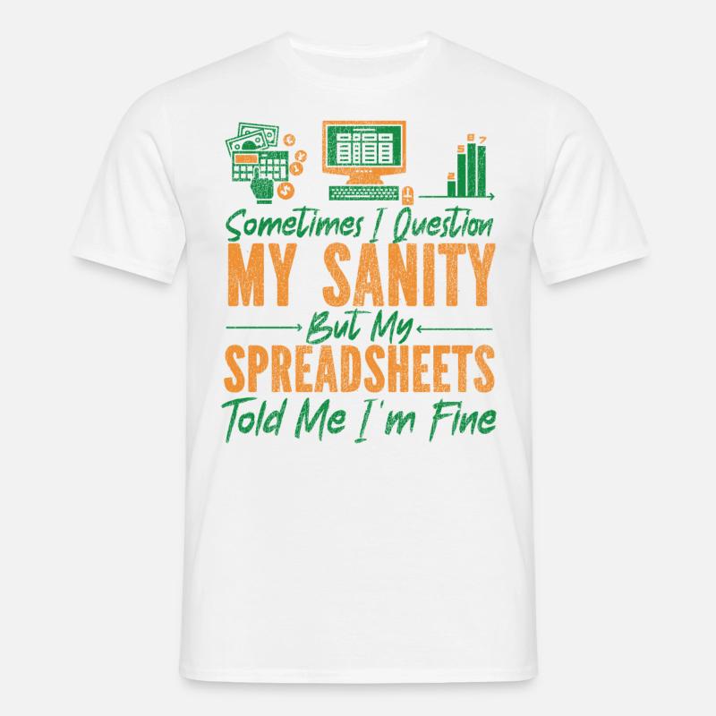 Comptable Comptable Comptable - T-shirt Homme - blanc