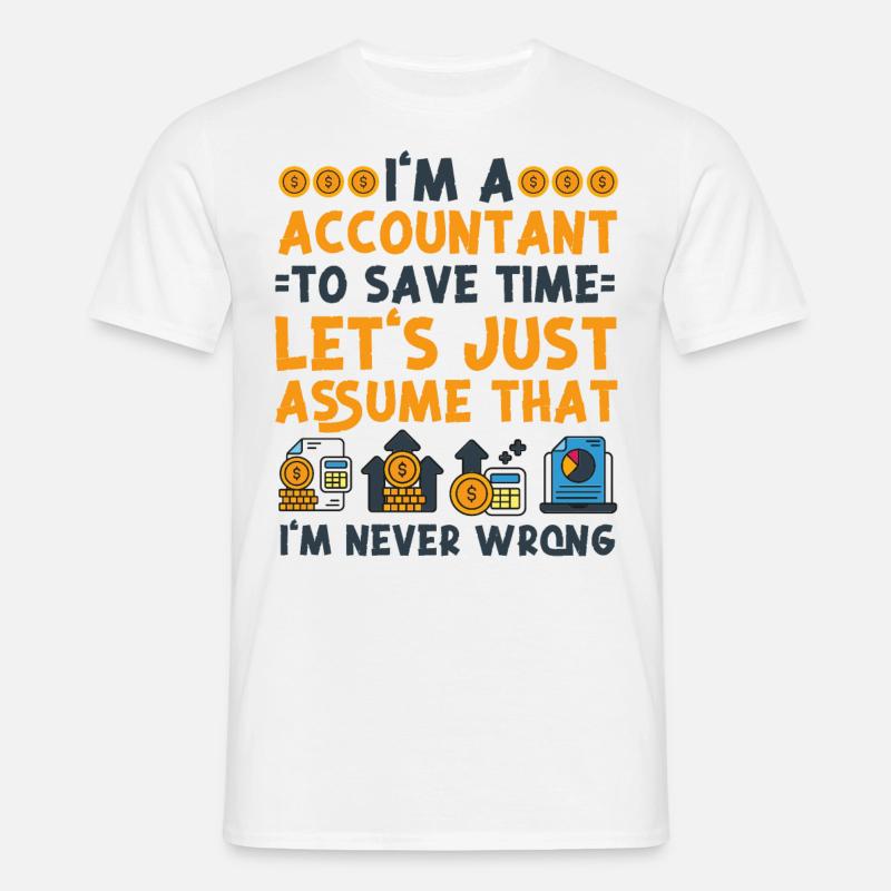 Comptable Comptable Comptable - T-shirt Homme - blanc