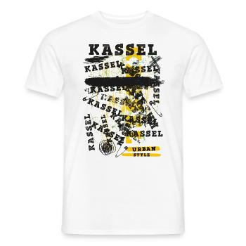 Kassel Deutschland Stadt Skyline Heimat Liebe - Männer T-Shirt - Weiß - Vorne - AI Model Male 178 dark (178cm)