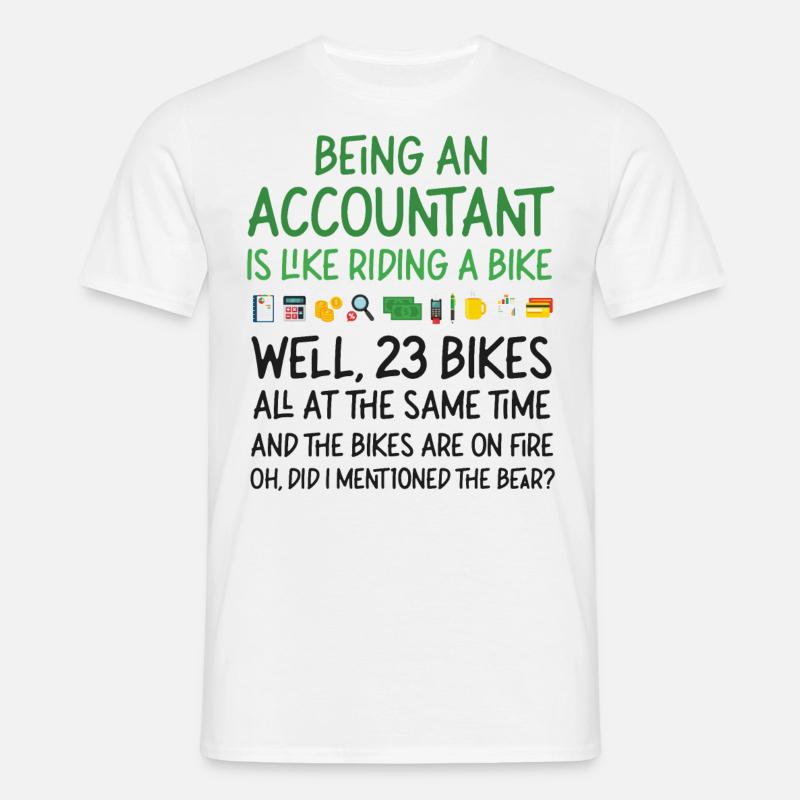 Comptable Comptable Comptable - T-shirt Homme - blanc