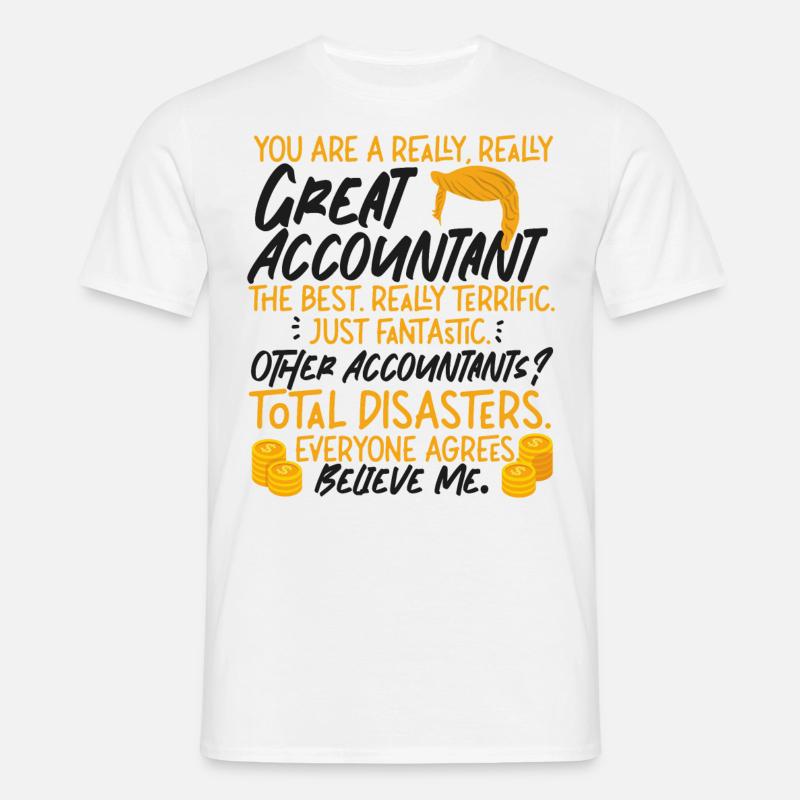 Comptable Comptable Comptable - T-shirt Homme - blanc