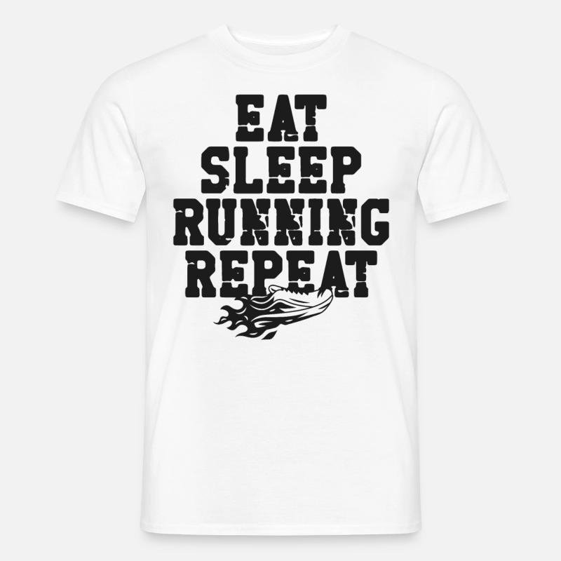 Running Runner Half Marathon - Männer T-Shirt - Weiß