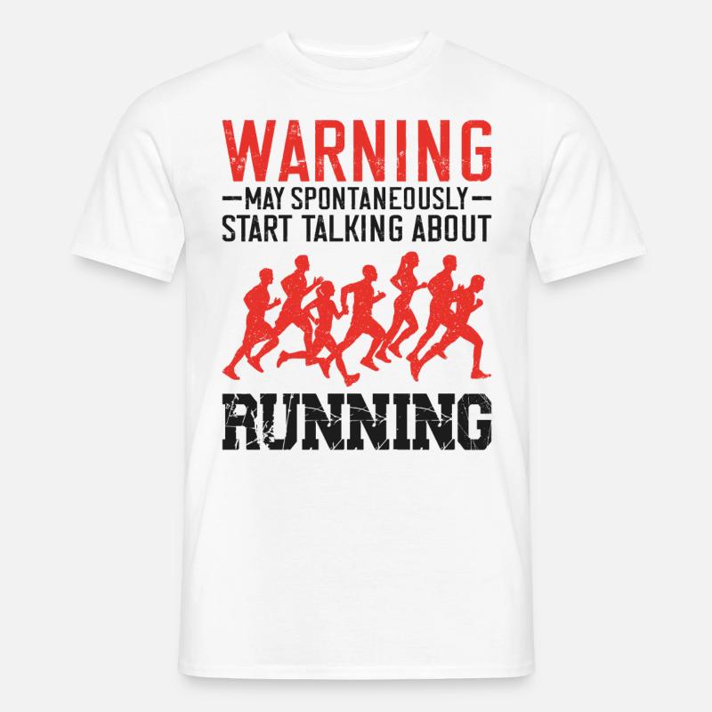Running Runner Half Marathon - Männer T-Shirt - Weiß