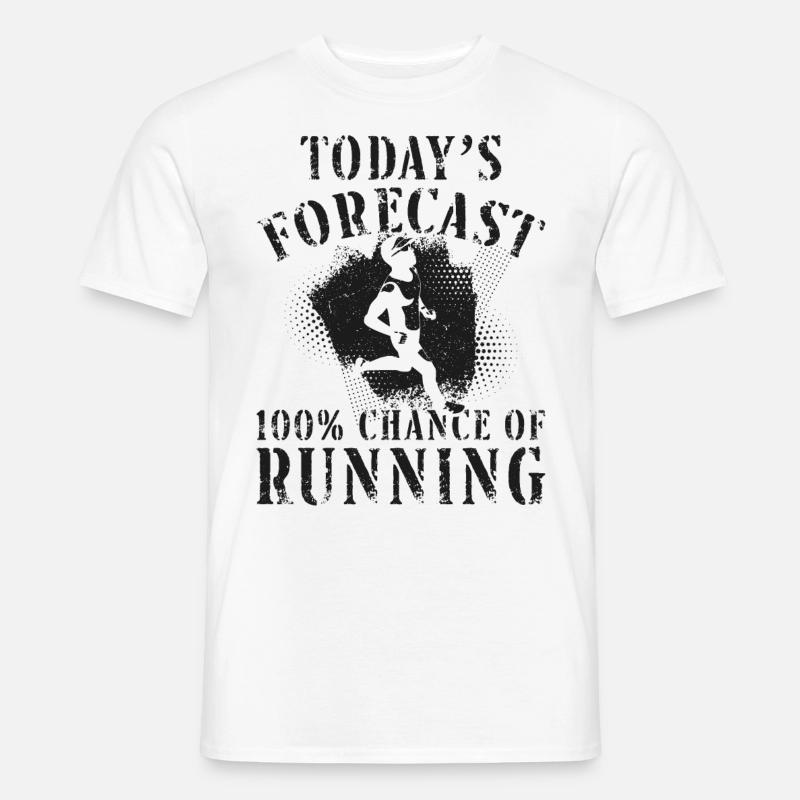 Running Runner Half Marathon - Männer T-Shirt - Weiß