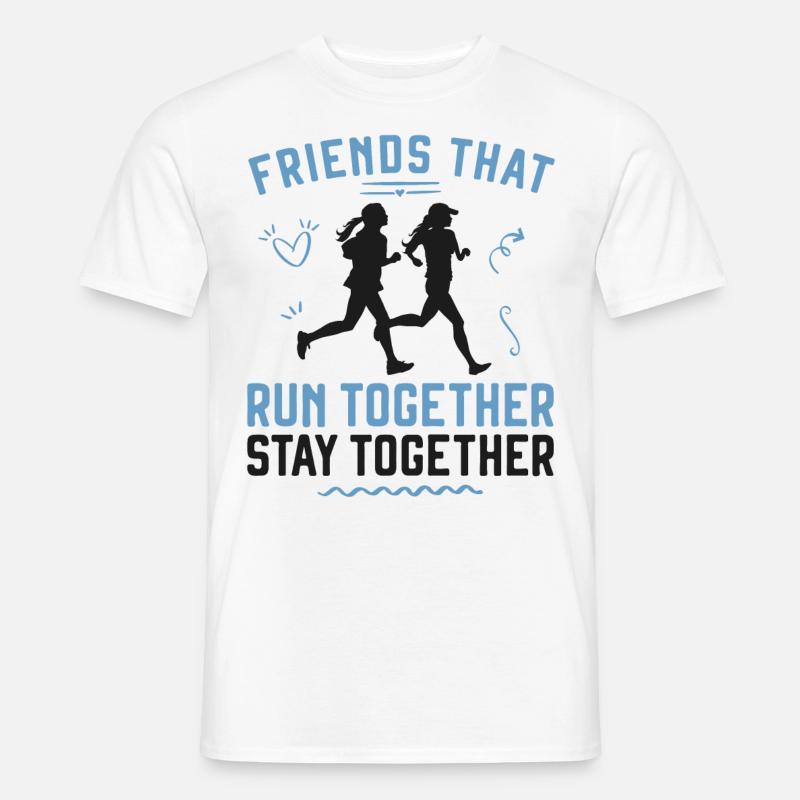 Running Runner Half Marathon - Männer T-Shirt - Weiß
