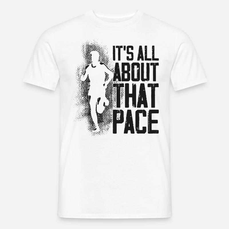 Running Runner Half Marathon - Männer T-Shirt - Weiß