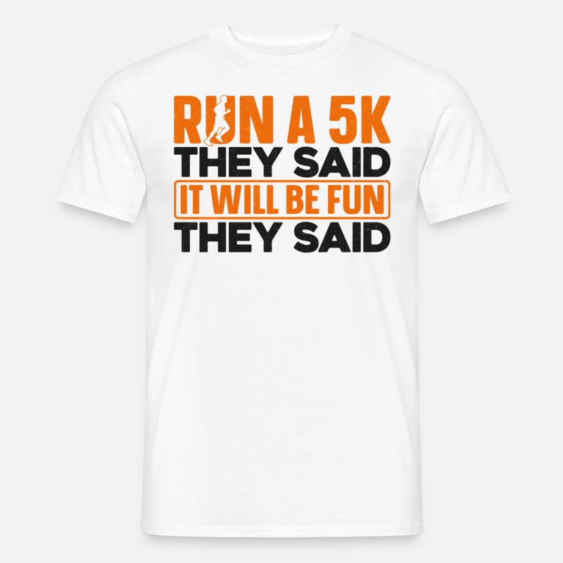 Running Runner Half Marathon - Männer T-Shirt - Weiß