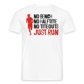 Running Runner Half Marathon - Männer T-Shirt - Weiß - Vorne - AI Model Male 178 dark (178cm)