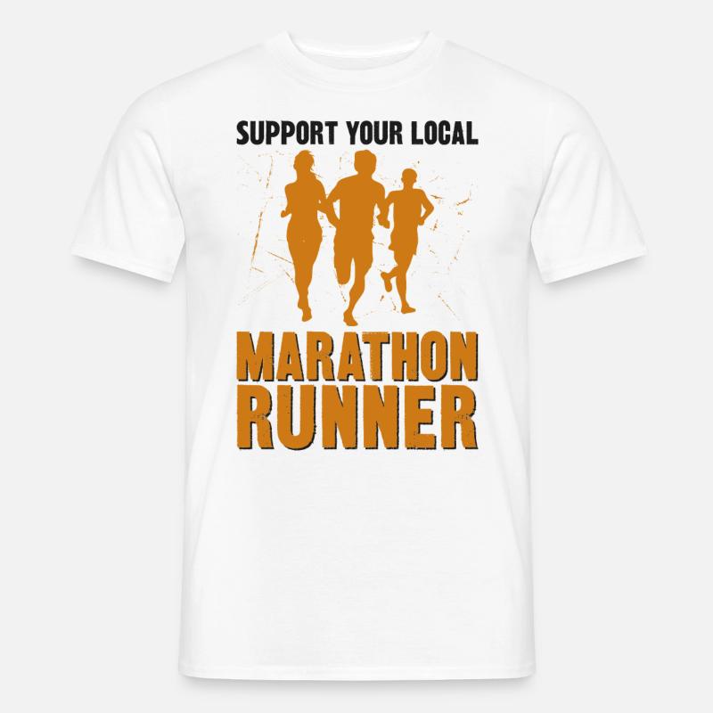 Running Runner Half Marathon - Männer T-Shirt - Weiß