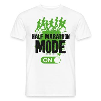 Running Runner Half Marathon - Männer T-Shirt - Weiß - Vorne - AI Model Male 178 dark (178cm)