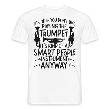Trompettiste C’est OK si vous - T-shirt homme - blanc - Devant - AI Model Male 178 dark (178cm)