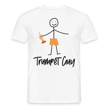 Trumpet Player Minimalistic - Männer T-Shirt - Weiß - Vorne - AI Model Male 178 dark (178cm)