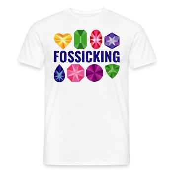 Collecte de roches Géologie Rock hound Fossicking - T-shirt homme - blanc - Devant - AI Model Male 178 dark (178cm)