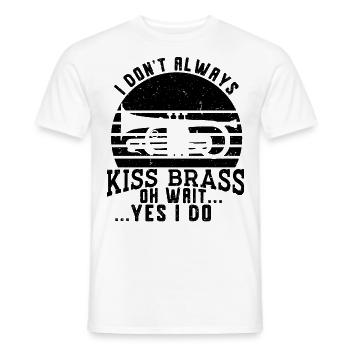 Trumpeter Trumpet Instrument Brass Music - Men's T-Shirt - white - Front - AI Model Male 178 dark (178cm)