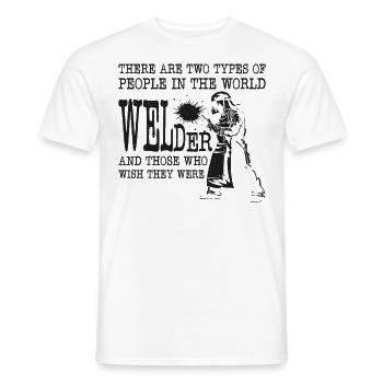 Welder Welding Vintage There Are - Männer T-Shirt - Weiß - Vorne - AI Model Male 178 dark (178cm)