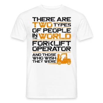 Certified Forklift Truck Operator - Männer T-Shirt - Weiß - Vorne - AI Model Male 178 dark (178cm)