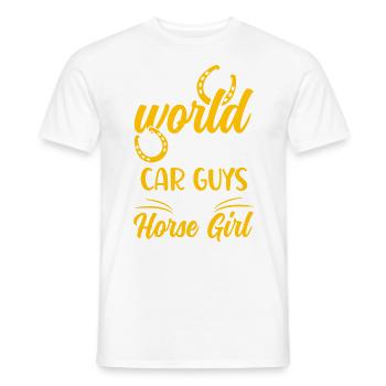 Rider Sayings Rider Horses - Men's T-Shirt - white - Front - AI Model Male 178 dark (178cm)