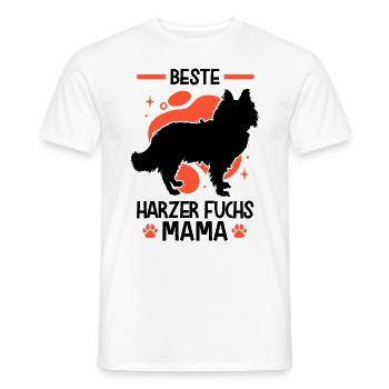 Beste Harzer Fuchs Mama Hütehund - Männer T-Shirt - Weiß - Vorne - AI Model Male 178 dark (178cm)