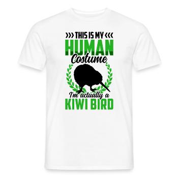 Kiwi Vogel Kostüm Neuseeland Kiwi Vogel - Männer T-Shirt - Weiß - Vorne - AI Model Male 178 dark (178cm)