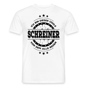 Schreiner Geburtstag Holz Facharbeiter Geschenk - Männer T-Shirt - Weiß - Vorne - AI Model Male 178 dark (178cm)