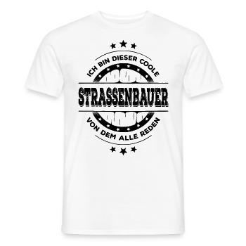 Strassenbauer Geburtstag Bauarbeiter Geschenk - Männer T-Shirt - Weiß - Vorne - AI Model Male 178 dark (178cm)