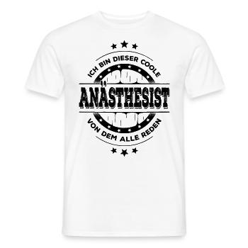 Anästhesist Geburtstag Narkosearzt Geschenk - Männer T-Shirt - Weiß - Vorne - AI Model Male 178 dark (178cm)