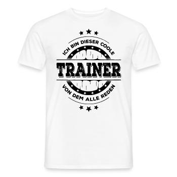 Trainer Kollegen Geburtstag Sport Geschenk - Männer T-Shirt - Weiß - Vorne - AI Model Male 178 dark (178cm)