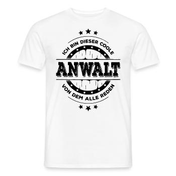 Anwalt Kollegen Geburtstag Jurastudium Geschenk - Männer T-Shirt - Weiß - Vorne - AI Model Male 178 dark (178cm)