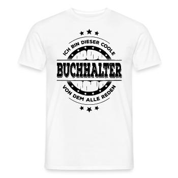 Buchhalter Geburtstag Buchhaltung Geschenk - Männer T-Shirt - Weiß - Vorne - AI Model Male 178 dark (178cm)