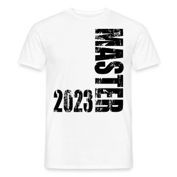Master Degree 2023 Vintage Design - T-shirt homme - blanc - Devant - AI Model Male 178 dark (178cm)