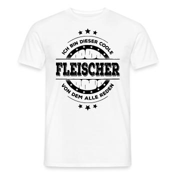 Fleischer Kollegen Geburtstag Metzger Geschenk - Männer T-Shirt - Weiß - Vorne - AI Model Male 178 dark (178cm)