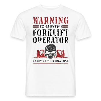 Certified Forklift Truck Operator - Männer T-Shirt - Weiß - Vorne - AI Model Male 178 dark (178cm)