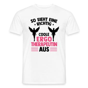 Richtig coole Ergotherapeutin Ergotherapie - Männer T-Shirt - Weiß - Vorne - AI Model Male 178 dark (178cm)