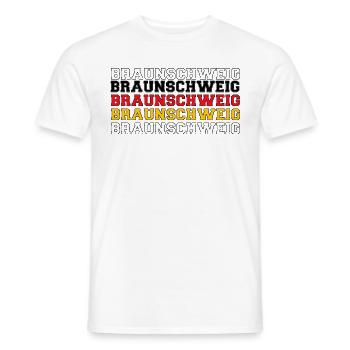 Braunschweig - Männer T-Shirt - Weiß - Vorne - AI Model Male 178 dark (178cm)