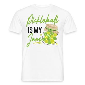 Pickleball Pickleball Is My Jam - Men's T-Shirt - white - Front - AI Model Male 178 dark (178cm)