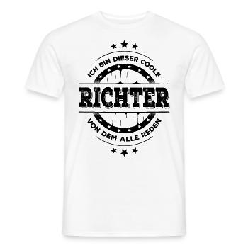 Richter Kollegen Geburtstag Jurastudium Geschenk - Männer T-Shirt - Weiß - Vorne - AI Model Male 178 dark (178cm)