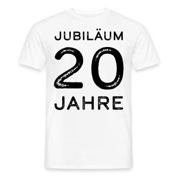 Jubiläum 20 Jahre Firmenjubiläum Geschenk - Männer T-Shirt - Weiß - Vorne - AI Model Male 178 dark (178cm)